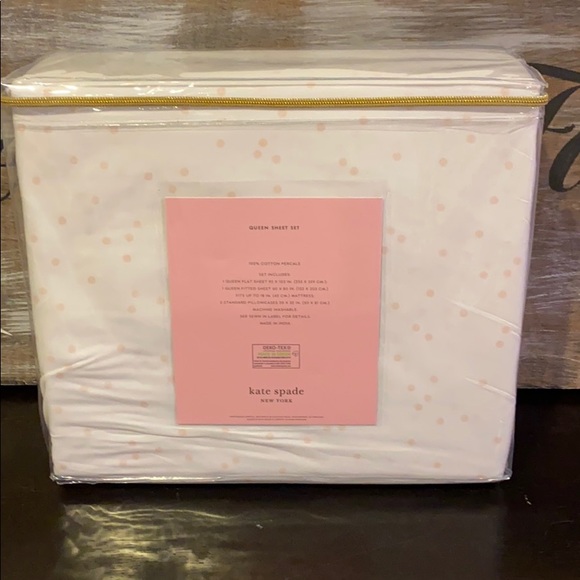 *Sold on Mercari*Kate Spade White/Pink Mini Dot - Picture 4 of 5